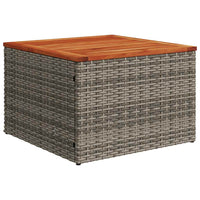 Thumbnail for 11-tlg. Garten-Sofagarnitur mit Kissen Grau Poly Rattan