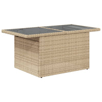 Thumbnail for 5-tlg. Garten-Sofagarnitur mit Kissen Beige Poly Rattan