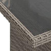 Thumbnail for 5-tlg. Garten-Sofagarnitur mit Kissen Grau Poly Rattan