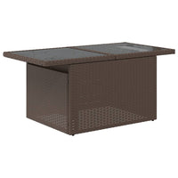Thumbnail for 5-tlg. Garten-Sofagarnitur mit Kissen Braun Poly Rattan
