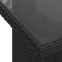 Thumbnail for 6-tlg. Garten-Sofagarnitur mit Kissen Schwarz Poly Rattan