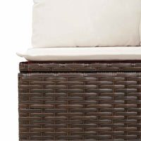 Thumbnail for 7-tlg. Garten-Sofagarnitur mit Kissen Braun Poly Rattan