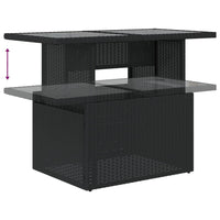 Thumbnail for 9-tlg. Garten-Sofagarnitur mit Kissen Schwarz Poly Rattan