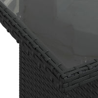 Thumbnail for 9-tlg. Garten-Sofagarnitur mit Kissen Schwarz Poly Rattan