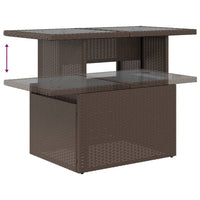 Thumbnail for 9-tlg. Garten-Sofagarnitur mit Kissen Braun Poly Rattan