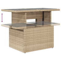Thumbnail for 6-tlg. Garten-Sofagarnitur mit Kissen Beige Poly Rattan
