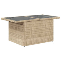 Thumbnail for 6-tlg. Garten-Sofagarnitur mit Kissen Beige Poly Rattan