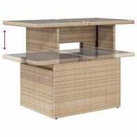 Thumbnail for 5-tlg. Garten-Sofagarnitur mit Kissen Beige Poly Rattan
