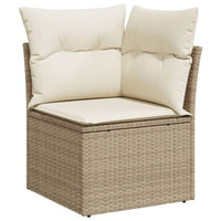 Thumbnail for 6-tlg. Garten-Sofagarnitur mit Kissen Beige Poly Rattan