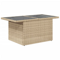Thumbnail for 6-tlg. Garten-Sofagarnitur mit Kissen Beige Poly Rattan