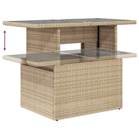 Thumbnail for 6-tlg. Garten-Sofagarnitur mit Kissen Beige Poly Rattan