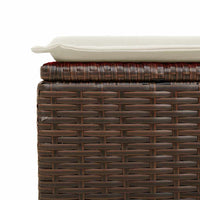 Thumbnail for 7-tlg. Garten-Sofagarnitur mit Kissen Braun Poly Rattan
