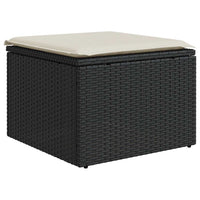 Thumbnail for 9-tlg. Garten-Sofagarnitur mit Kissen Schwarz Poly Rattan