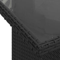 Thumbnail for 9-tlg. Garten-Sofagarnitur mit Kissen Schwarz Poly Rattan