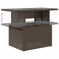 Thumbnail for 9-tlg. Garten-Sofagarnitur mit Kissen Braun Poly Rattan