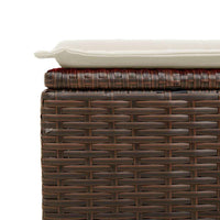Thumbnail for 9-tlg. Garten-Sofagarnitur mit Kissen Braun Poly Rattan