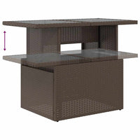 Thumbnail for 10-tlg. Garten-Sofagarnitur mit Kissen Braun Poly Rattan