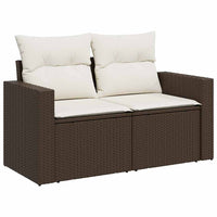 Thumbnail for 5-tlg. Garten-Sofagarnitur mit Kissen Braun Poly Rattan