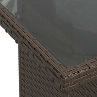 Thumbnail for 7-tlg. Garten-Sofagarnitur mit Kissen Braun Poly Rattan