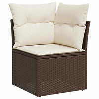 Thumbnail for 9-tlg. Garten-Sofagarnitur mit Kissen Braun Poly Rattan