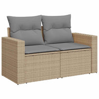 Thumbnail for 6-tlg. Garten-Sofagarnitur mit Kissen Beige Poly Rattan