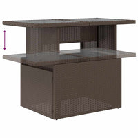 Thumbnail for 9-tlg. Garten-Sofagarnitur mit Kissen Braun Poly Rattan