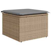 Thumbnail for 8-tlg. Garten-Sofagarnitur mit Kissen Beige Poly Rattan