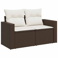 Thumbnail for 8-tlg. Garten-Sofagarnitur mit Kissen Braun Poly Rattan