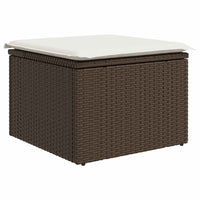Thumbnail for 9-tlg. Garten-Sofagarnitur mit Kissen Braun Poly Rattan