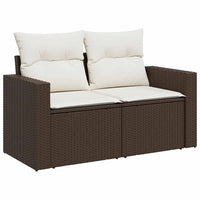 Thumbnail for 11-tlg. Garten-Sofagarnitur mit Kissen Braun Poly Rattan