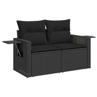 Thumbnail for 5-tlg. Garten-Sofagarnitur mit Kissen Schwarz Poly Rattan