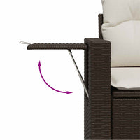 Thumbnail for 8-tlg. Garten-Sofagarnitur mit Kissen Braun Poly Rattan