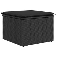 Thumbnail for 6-tlg. Garten-Sofagarnitur mit Kissen Schwarz Poly Rattan