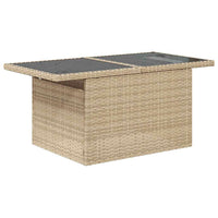 Thumbnail for 6-tlg. Garten-Sofagarnitur mit Kissen Beige Poly Rattan
