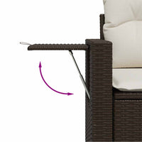 Thumbnail for 8-tlg. Garten-Sofagarnitur mit Kissen Braun Poly Rattan