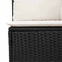 Thumbnail for 7-tlg. Garten-Sofagarnitur mit Kissen Schwarz Poly Rattan