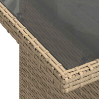 Thumbnail for 9-tlg. Garten-Sofagarnitur mit Kissen Beige Poly Rattan