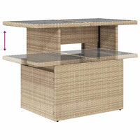 Thumbnail for 6-tlg. Garten-Sofagarnitur mit Kissen Beige Poly Rattan