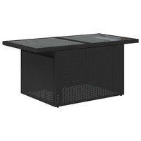 Thumbnail for 7-tlg. Garten-Sofagarnitur mit Kissen Schwarz Poly Rattan