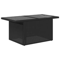 Thumbnail for 7-tlg. Garten-Sofagarnitur mit Kissen Schwarz Poly Rattan