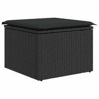 Thumbnail for 9-tlg. Garten-Sofagarnitur mit Kissen Schwarz Poly Rattan