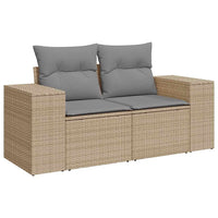 Thumbnail for 5-tlg. Garten-Sofagarnitur mit Kissen Beige Poly Rattan