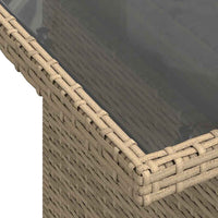 Thumbnail for 5-tlg. Garten-Sofagarnitur mit Kissen Beige Poly Rattan