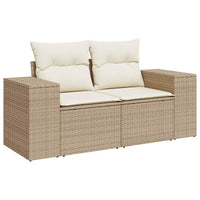 Thumbnail for 6-tlg. Garten-Sofagarnitur mit Kissen Beige Poly Rattan