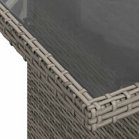 Thumbnail for 7-tlg. Garten-Sofagarnitur mit Kissen Grau Poly Rattan