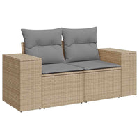 Thumbnail for 5-tlg. Garten-Sofagarnitur mit Kissen Beige Poly Rattan