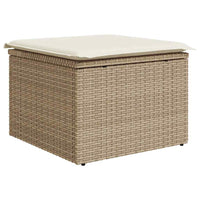 Thumbnail for 7-tlg. Garten-Sofagarnitur mit Kissen Beige Poly Rattan