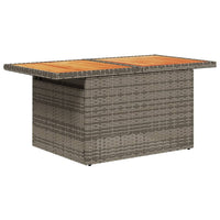 Thumbnail for 6-tlg. Garten-Sofagarnitur mit Kissen Grau Poly Rattan