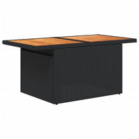 Thumbnail for 9-tlg. Garten-Sofagarnitur mit Kissen Schwarz Poly Rattan
