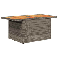 Thumbnail for 6-tlg. Garten-Sofagarnitur mit Kissen Grau Poly Rattan